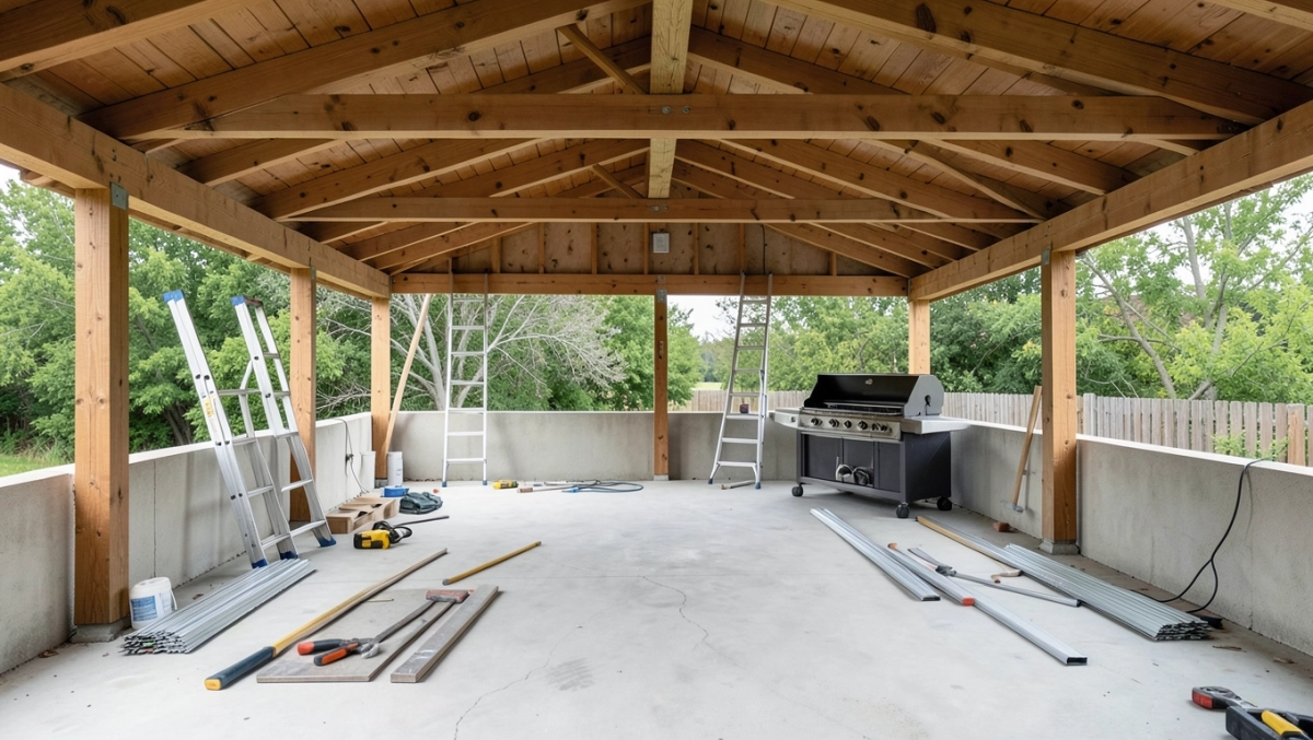 budowa zadaszonego tarasu