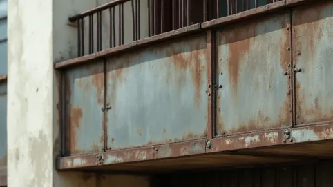 Okucie balkonu blachą